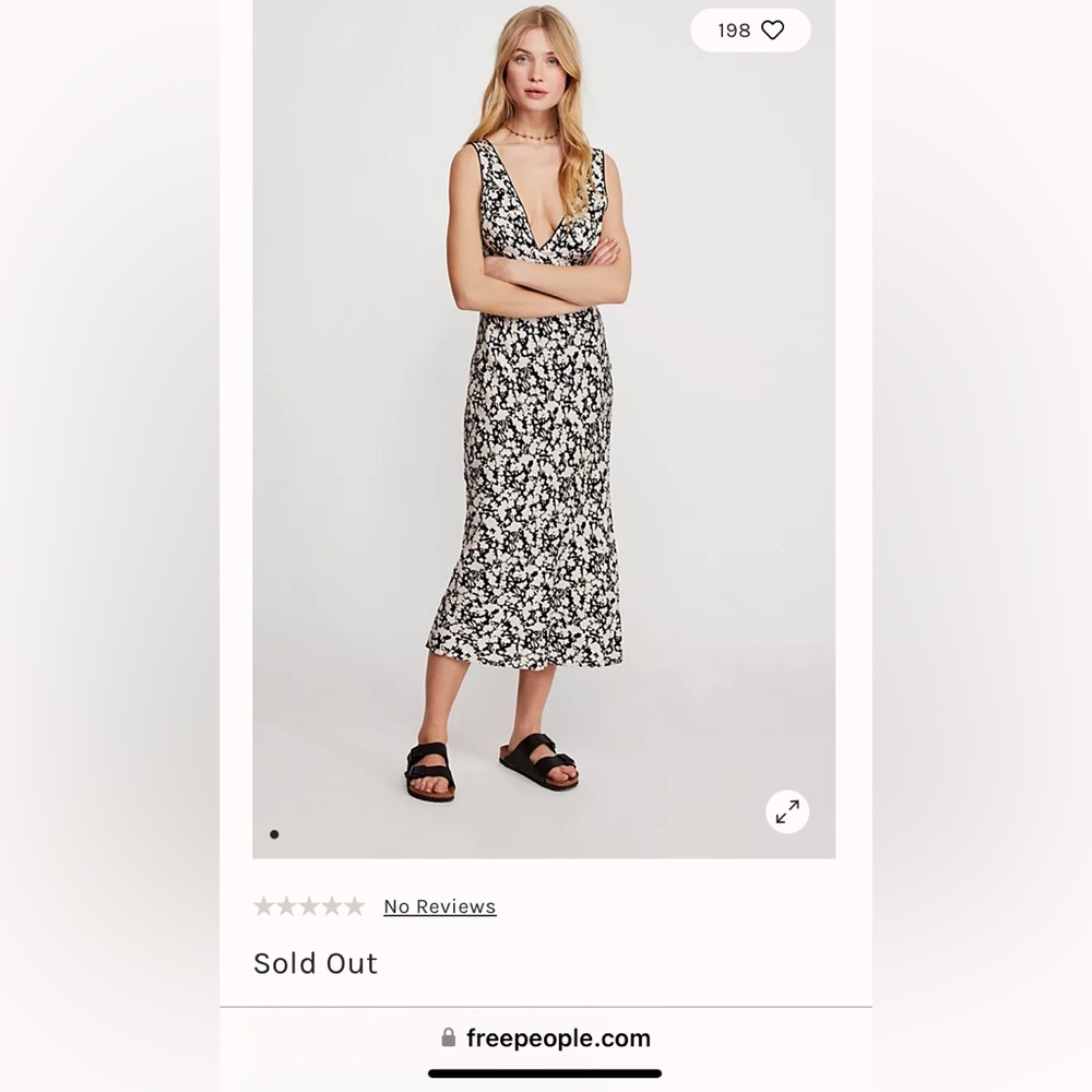 Free people “ohh la la” midi dress